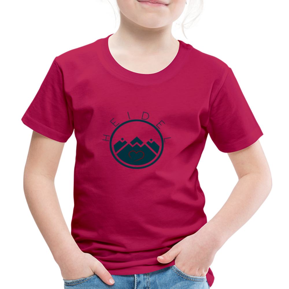 KINDER PREMIUM SHIRT - HEIDELSTORE TRANSPARENT - dunkles Pink