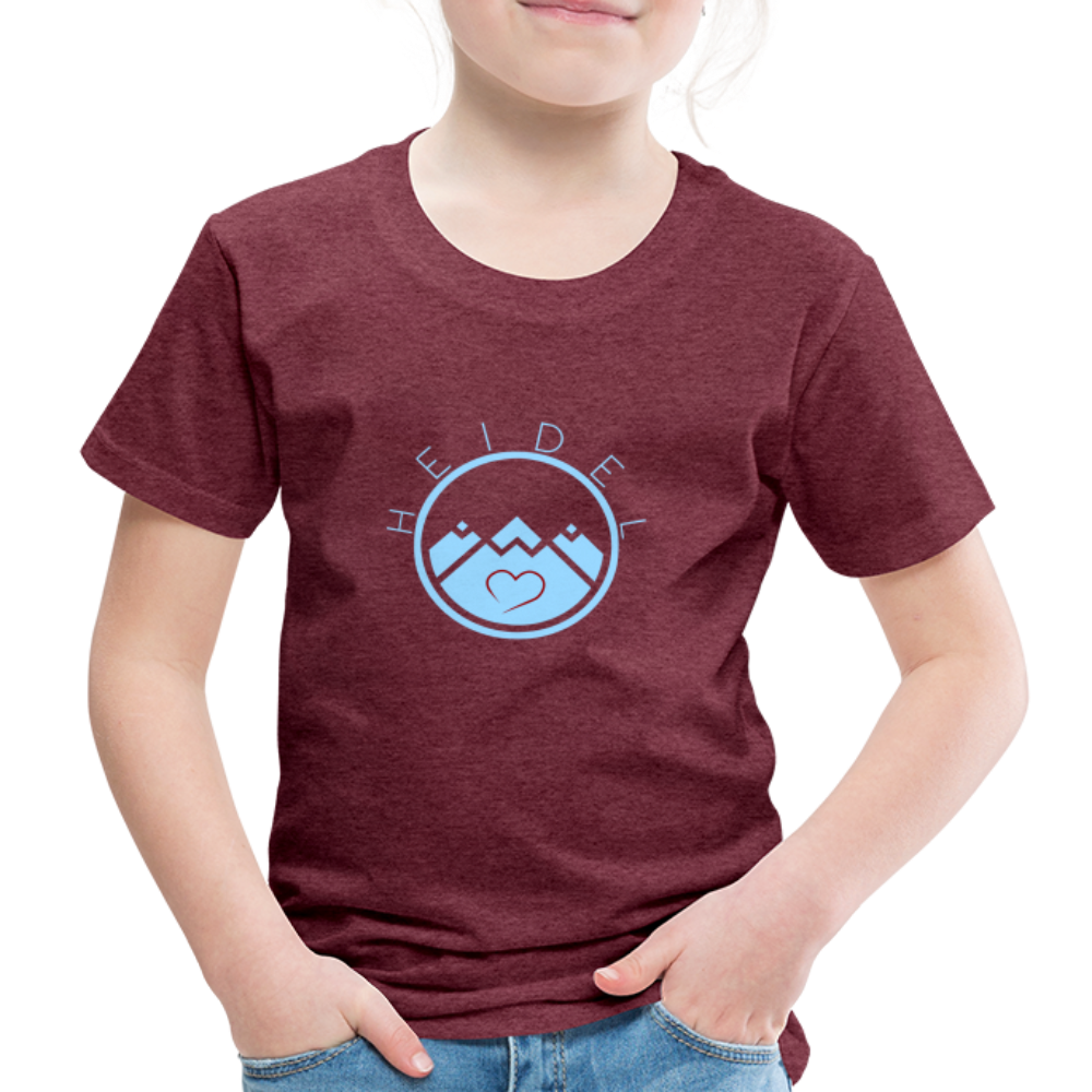 KINDER PREMIUM SHIRT - HEIDELSTORE DARK - Bordeauxrot meliert