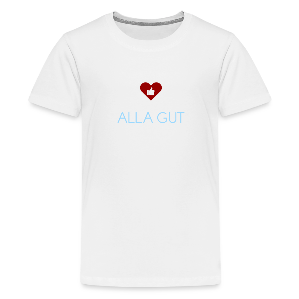 TEENAGER PREMIUM SHIRT - ALLA GUT DARK - Weiß