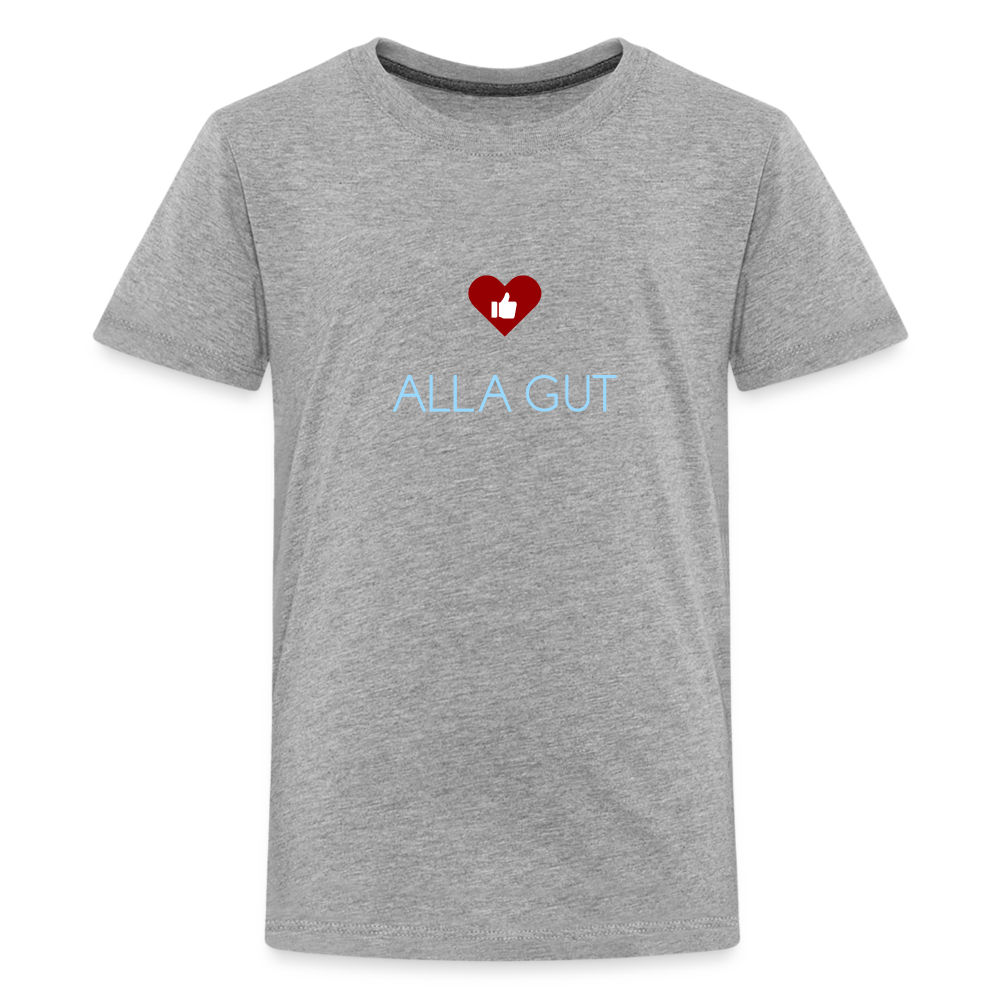 TEENAGER PREMIUM SHIRT - ALLA GUT DARK - Grau meliert