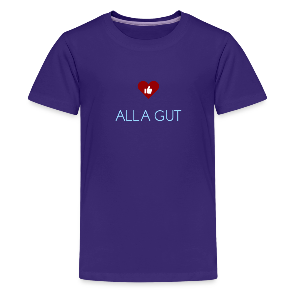 TEENAGER PREMIUM SHIRT - ALLA GUT DARK - Lila