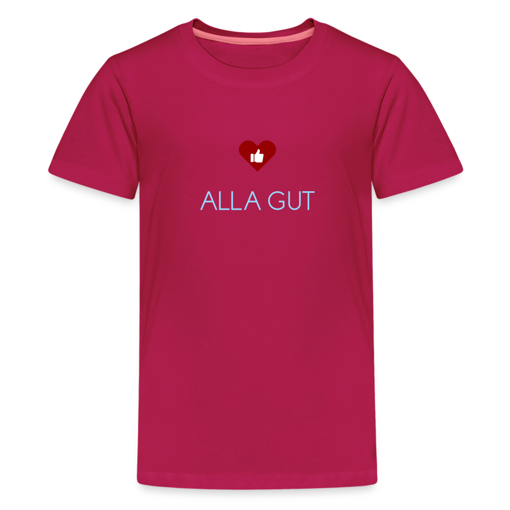 TEENAGER PREMIUM SHIRT - ALLA GUT DARK - dunkles Pink