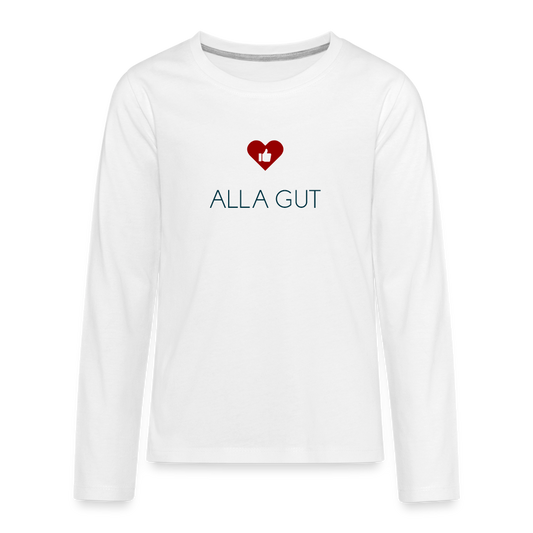 TEENAGER PREMIUM LANGARM SHIRT - ALLA GUT TRANSPARENT - Weiß