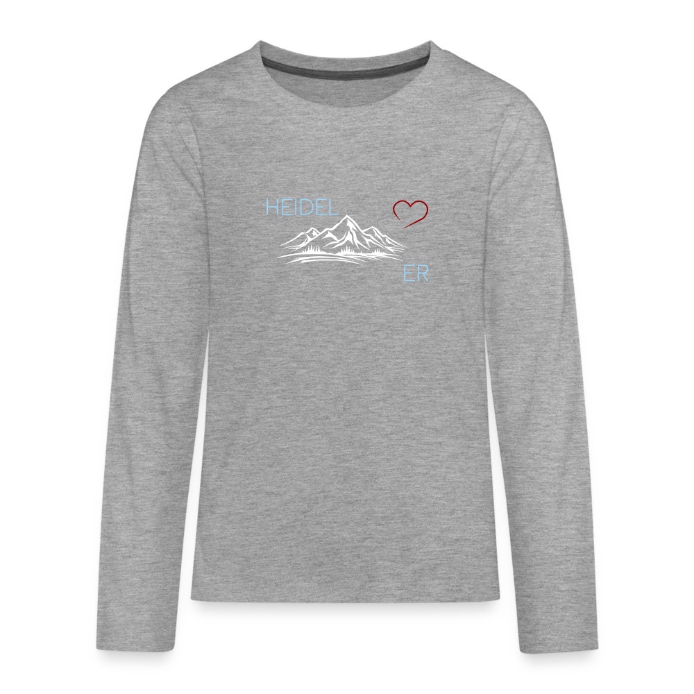 TEENAGER PREMIUM LANGARM-SHIRT - HEIDEL(BERG)ER DARK - Grau meliert