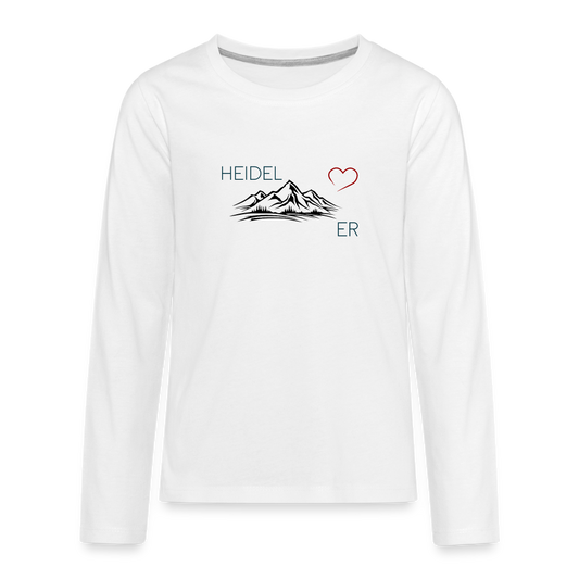 TEENAGER PREMIUM LANGARM-SHIRT - HEIDEL(BERG)ER TRANSPARENT - Weiß