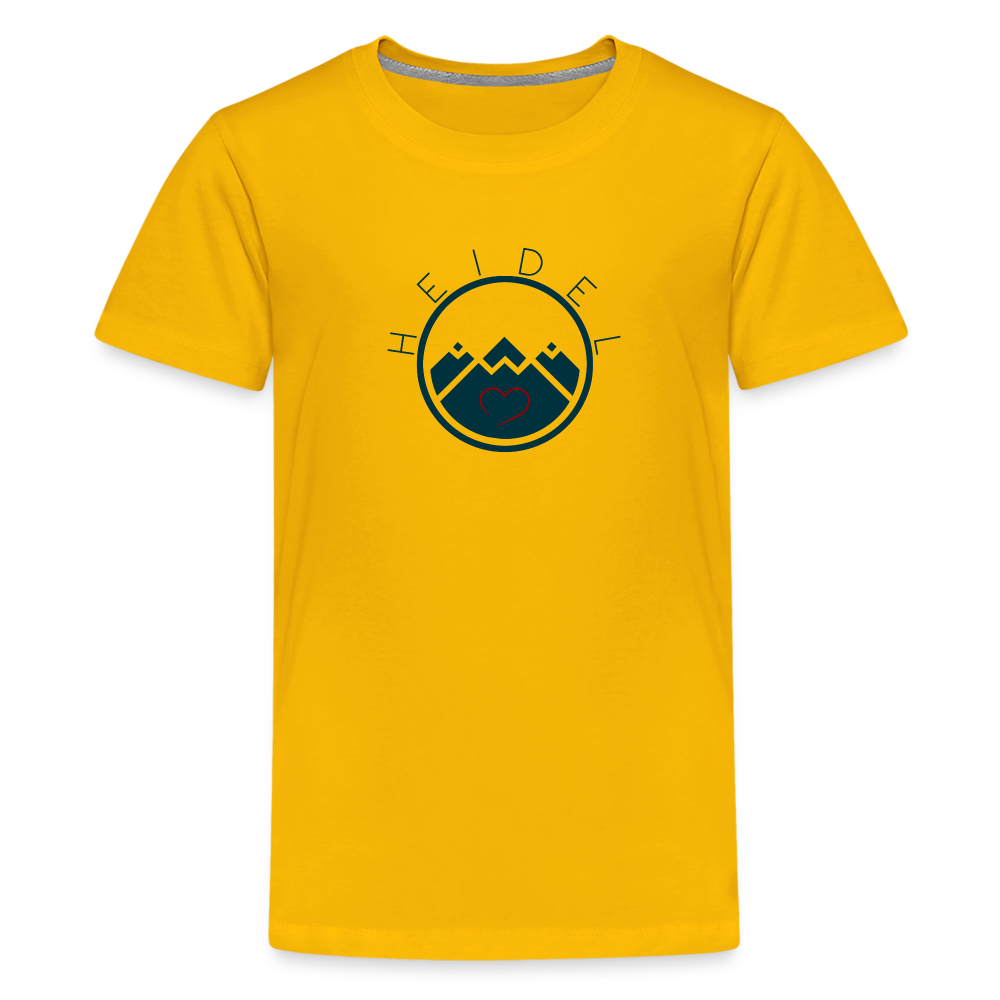 TEENAGER PREMIUM SHIRT - HEIDELSTORE TRANSPARENT - Sonnengelb