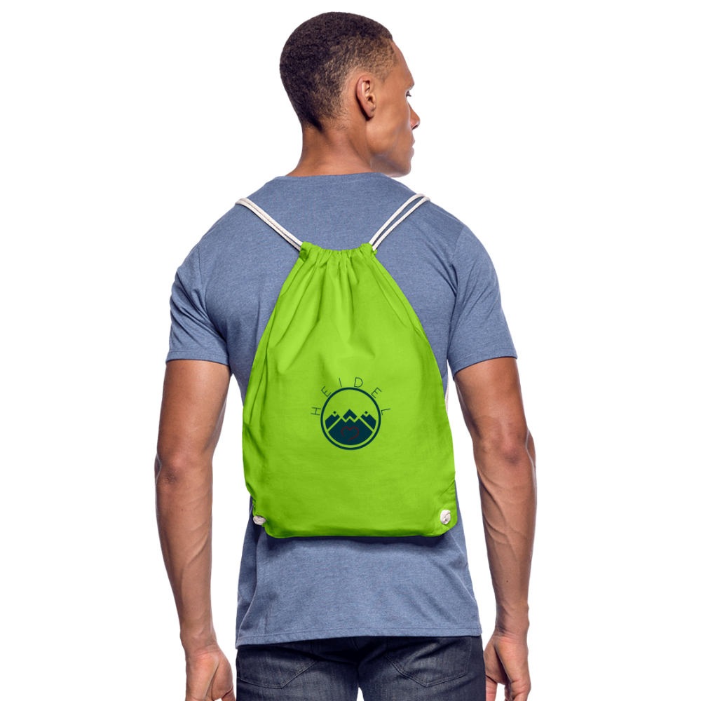 TURNBEUTEL - HEIDELSTORE TRANSPARENT - Neongrün