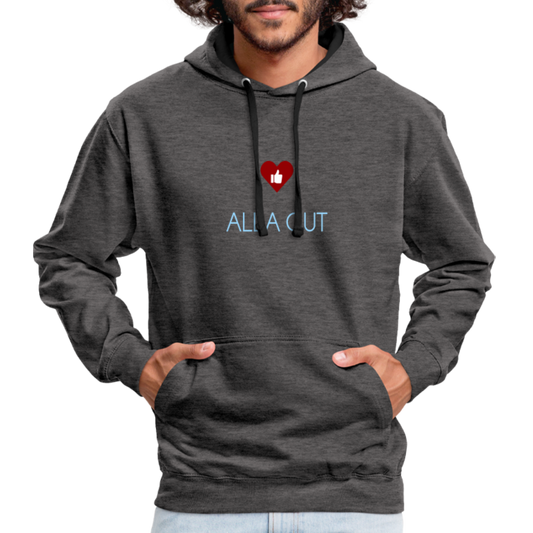 UNISEX HOODIE - ALLA GUT DARK - Anthrazit/Schwarz