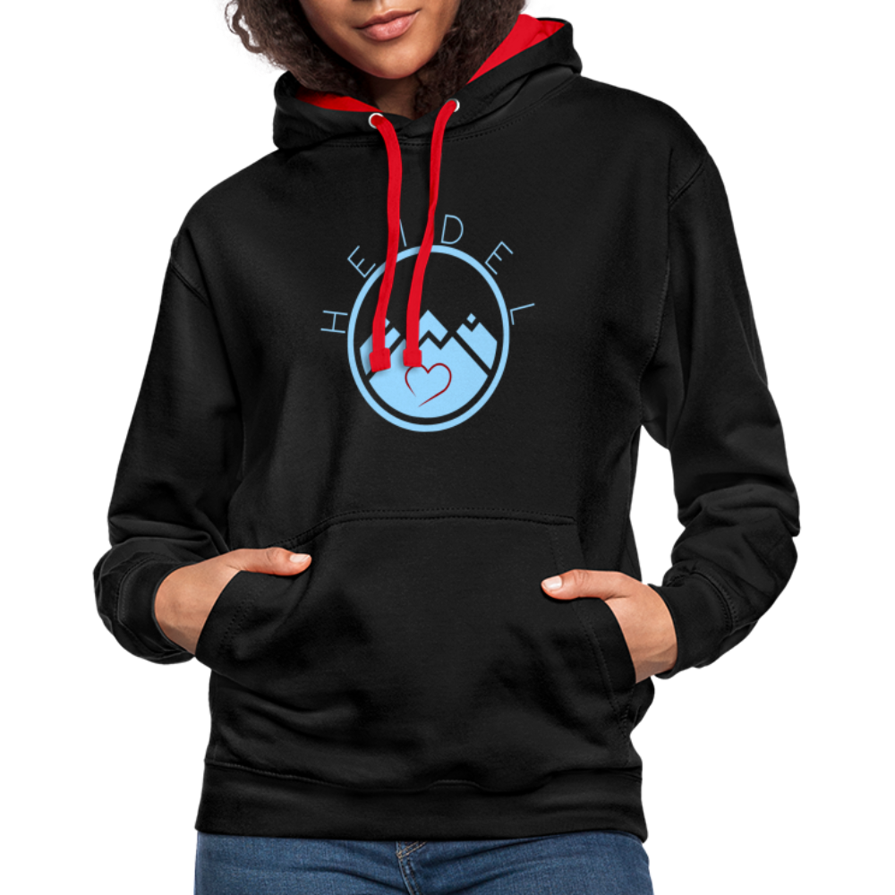 UNISEX HOODIE - HEIDELSTORE DARK - Schwarz/Rot