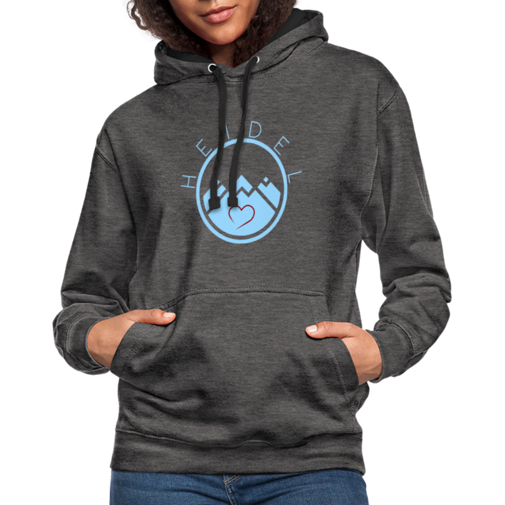 UNISEX HOODIE - HEIDELSTORE DARK - Anthrazit/Schwarz