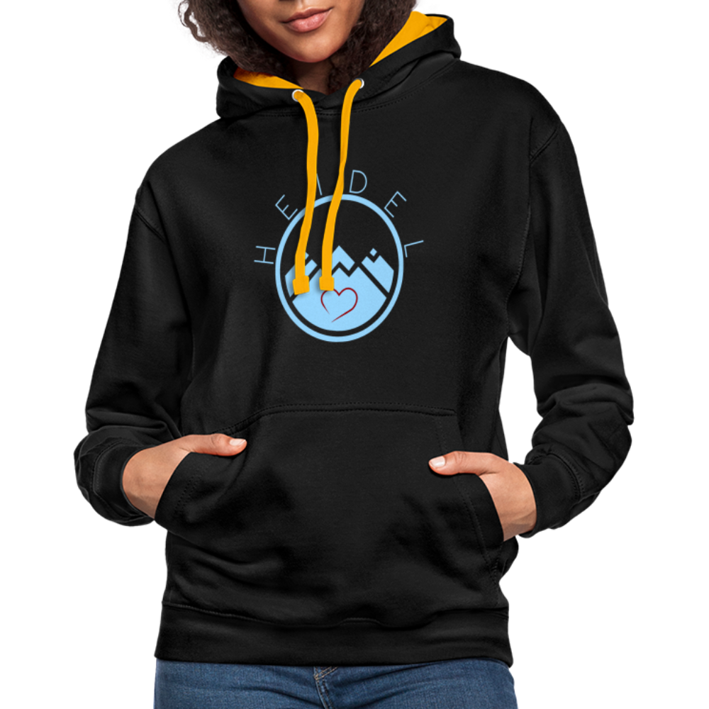 UNISEX HOODIE - HEIDELSTORE DARK - Schwarz/Gold