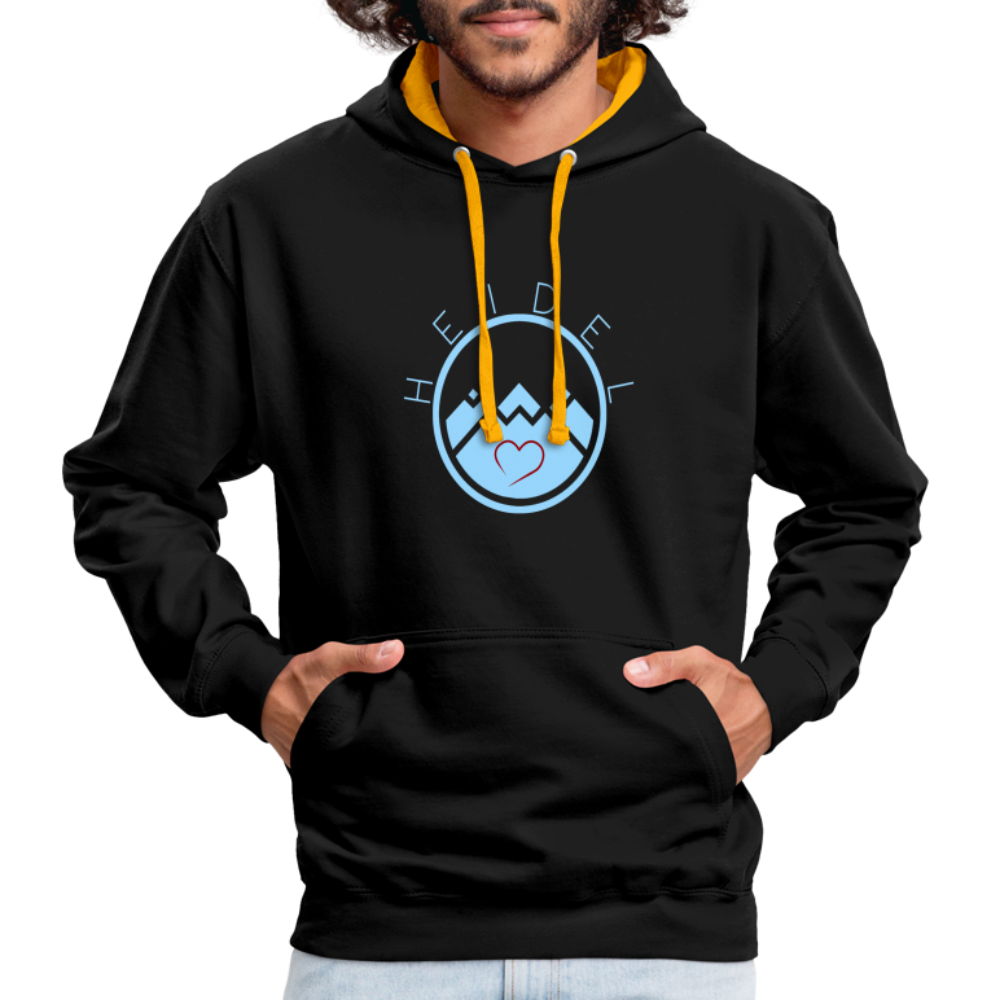UNISEX HOODIE - HEIDELSTORE DARK - Schwarz/Gold