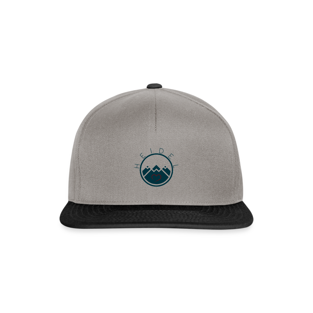 UNISEX SNAPBACK CAP - HEIDELSTORE TRANSPARENT - Graphit/Schwarz