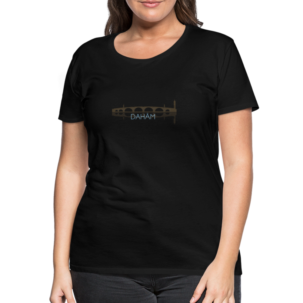 DAMEN SHIRT - ALTE BRÜCKE DAHÄM DARK - Schwarz