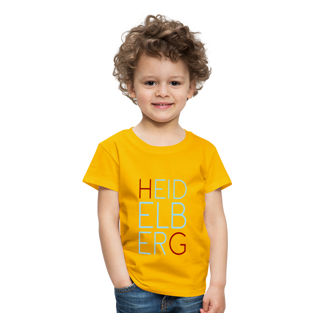 KINDER PREMIUM SHIRT - HEIDELBERG DARK - Sonnengelb