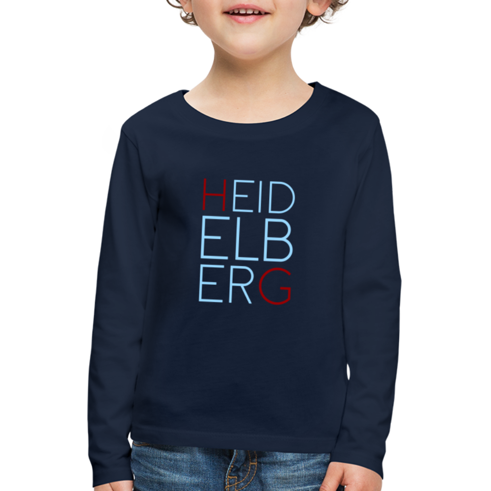 KINDER PREMIUM LANGARM-SHIRT - HEIDELBERG DARK - Navy