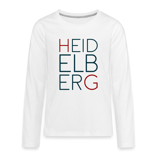 TEENAGER PREMIUM LANGARM-SHIRT - HEIDELBERG TRANSPARENT - Weiß