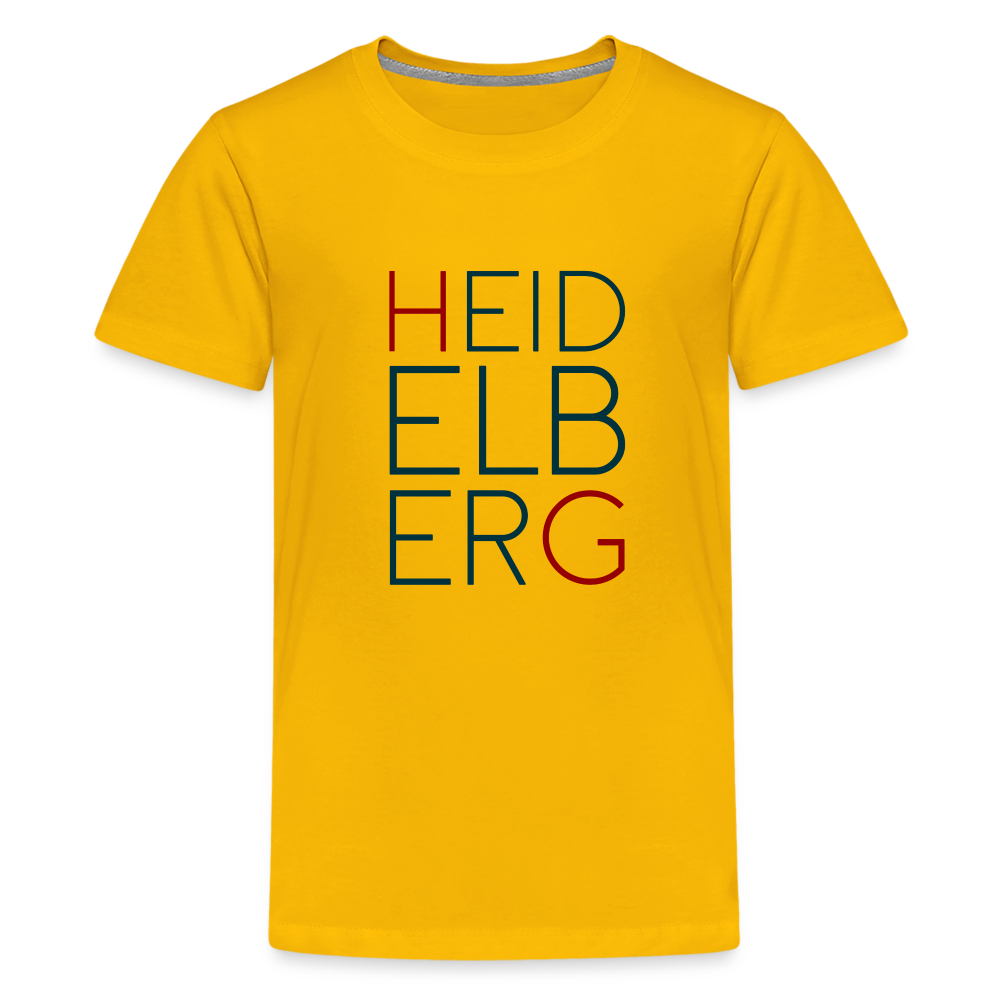 TEENAGER PREMIUM SHIRT - HEIDELBERG TRANSPARENT - Sonnengelb