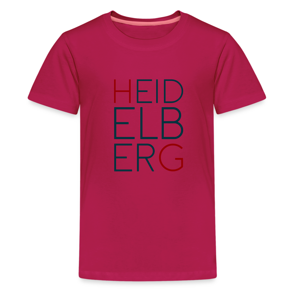 TEENAGER PREMIUM SHIRT - HEIDELBERG TRANSPARENT - dunkles Pink