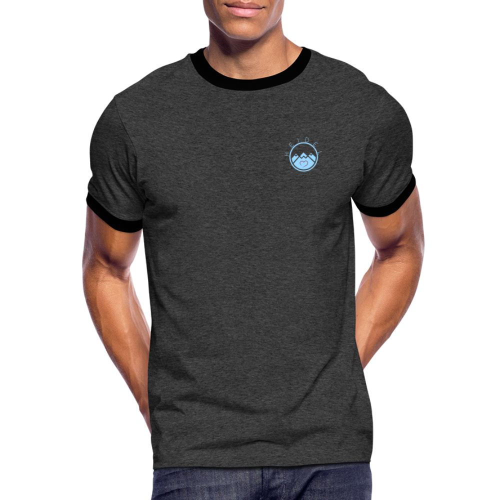 HERREN KONTRAST SHIRT - IN NEINE UFF DA ZEIL RUGBY DARK - Anthrazit/Schwarz