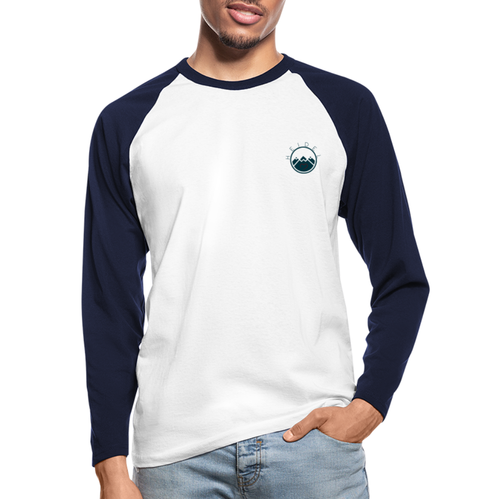 HERREN KONTRAST-LANGARM-SHIRT - IN NEINE UFF DA ZEIL RUGBY TRANSPARENT - Weiß/Navy