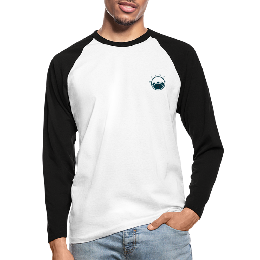 HERREN KONTRAST-LANGARM-SHIRT - IN NEINE UFF DA ZEIL RUGBY TRANSPARENT - Weiß/Schwarz