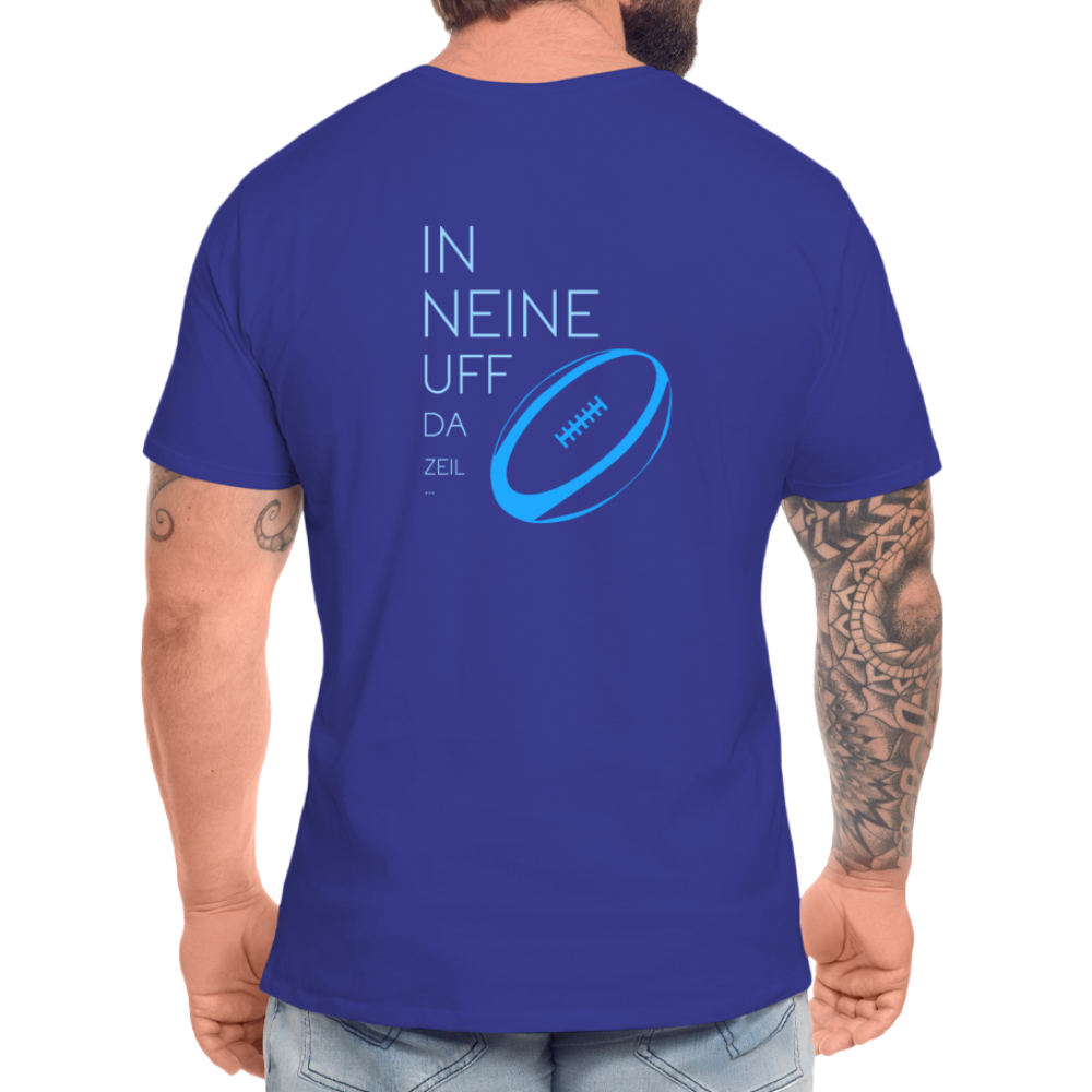 HERREN ORGANIC SHIRT - IN NEINE UFF DA ZEIL RUGBY DARK - Königsblau