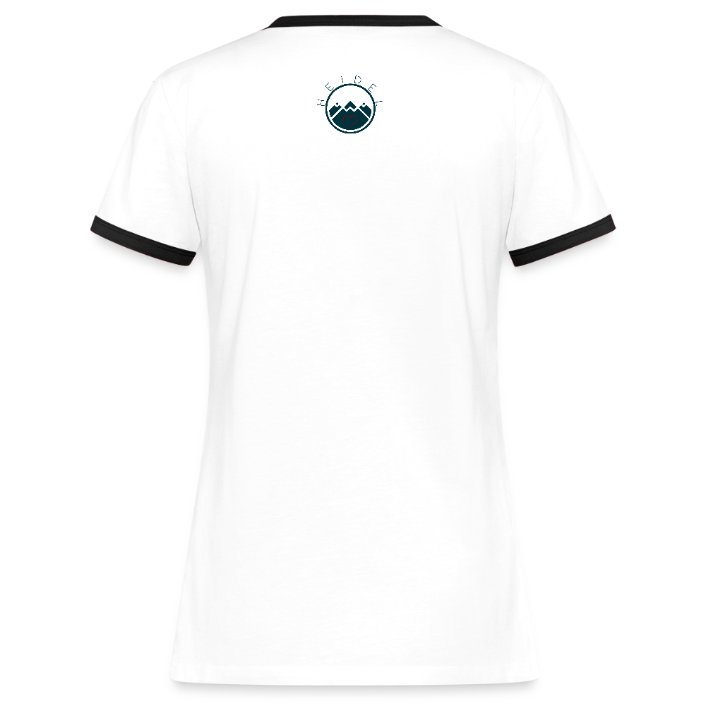 DAMEN KONTRAST SHIRT - NUFF UN NUNNA TRANSPARENT - Weiß/Schwarz