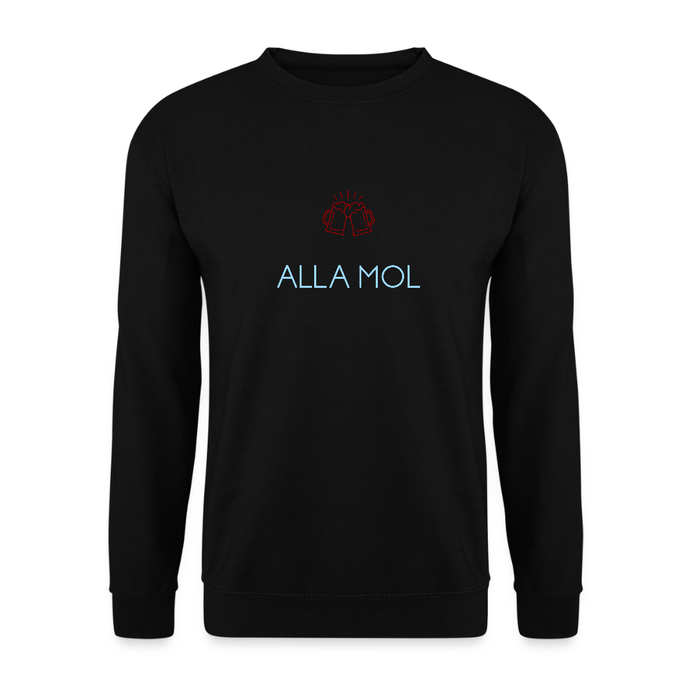 UNISEX SWEATSHIRT - ALLA MOL BIER DARK - Schwarz