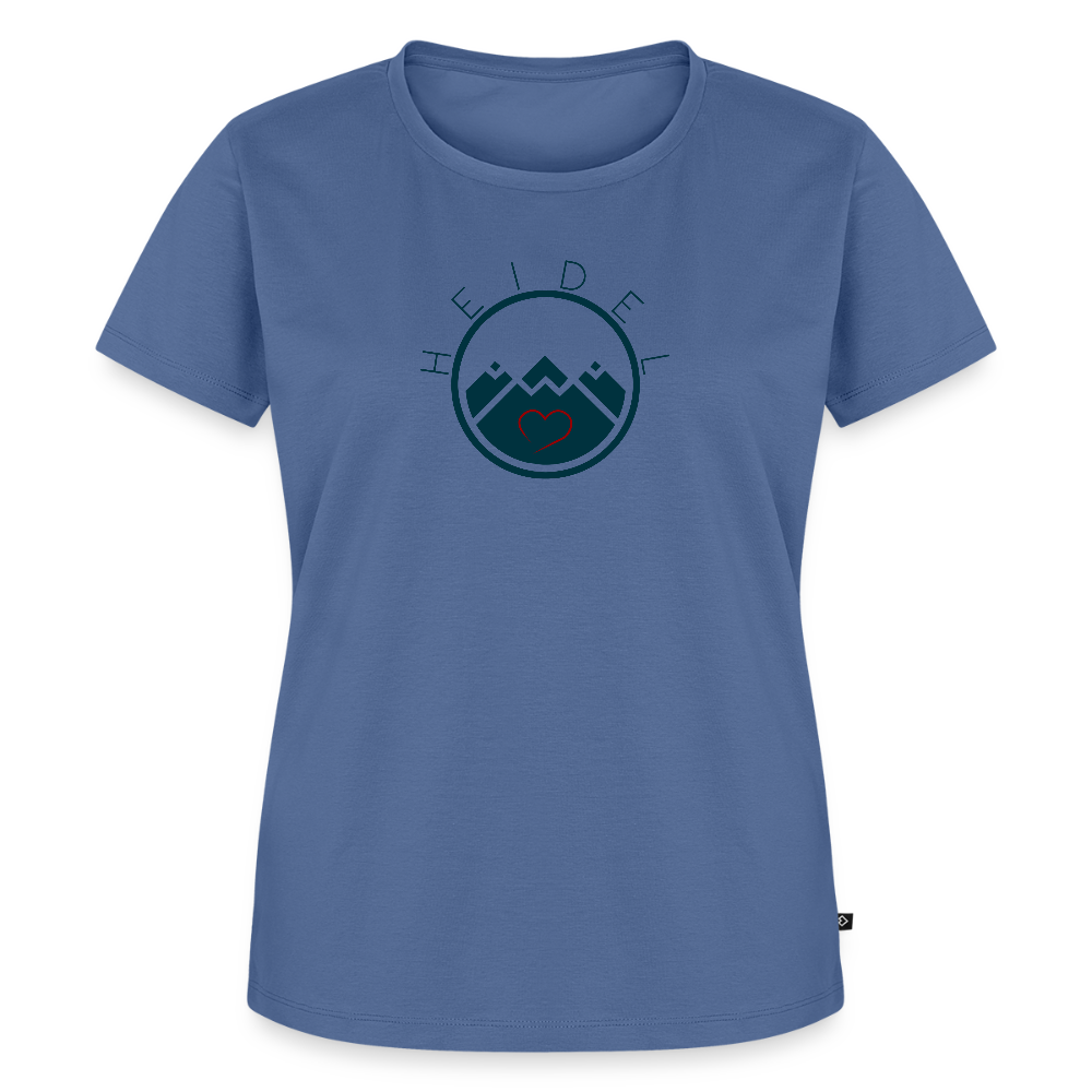 DAMEN ORGANIC SHIRT  - HEIDELSTORE TRANSPARENT - Taubenblau