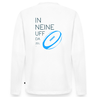 HERREN ORGANIC LANGARM-SHIRT - IN NEINE UFF DA ZEIL RUGBY TRANSPARENT - Weiß