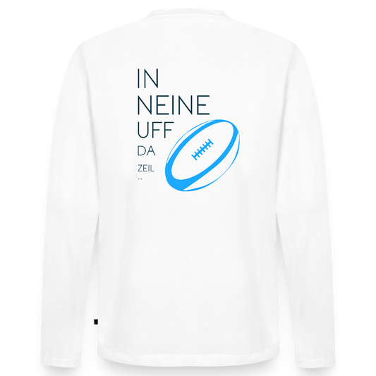 HERREN ORGANIC LANGARM-SHIRT - IN NEINE UFF DA ZEIL RUGBY TRANSPARENT - Weiß