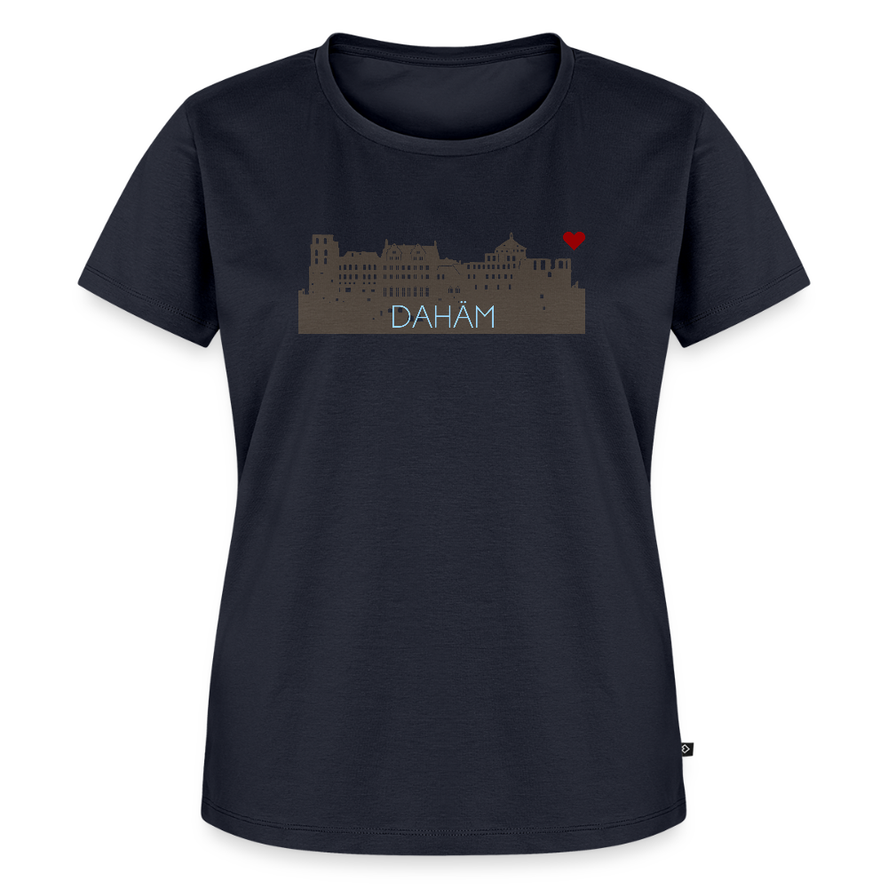 DAMEN ORGANIC SHIRT - HEIDELBERGER SCHLOSS DAHÄM DARK - Navy