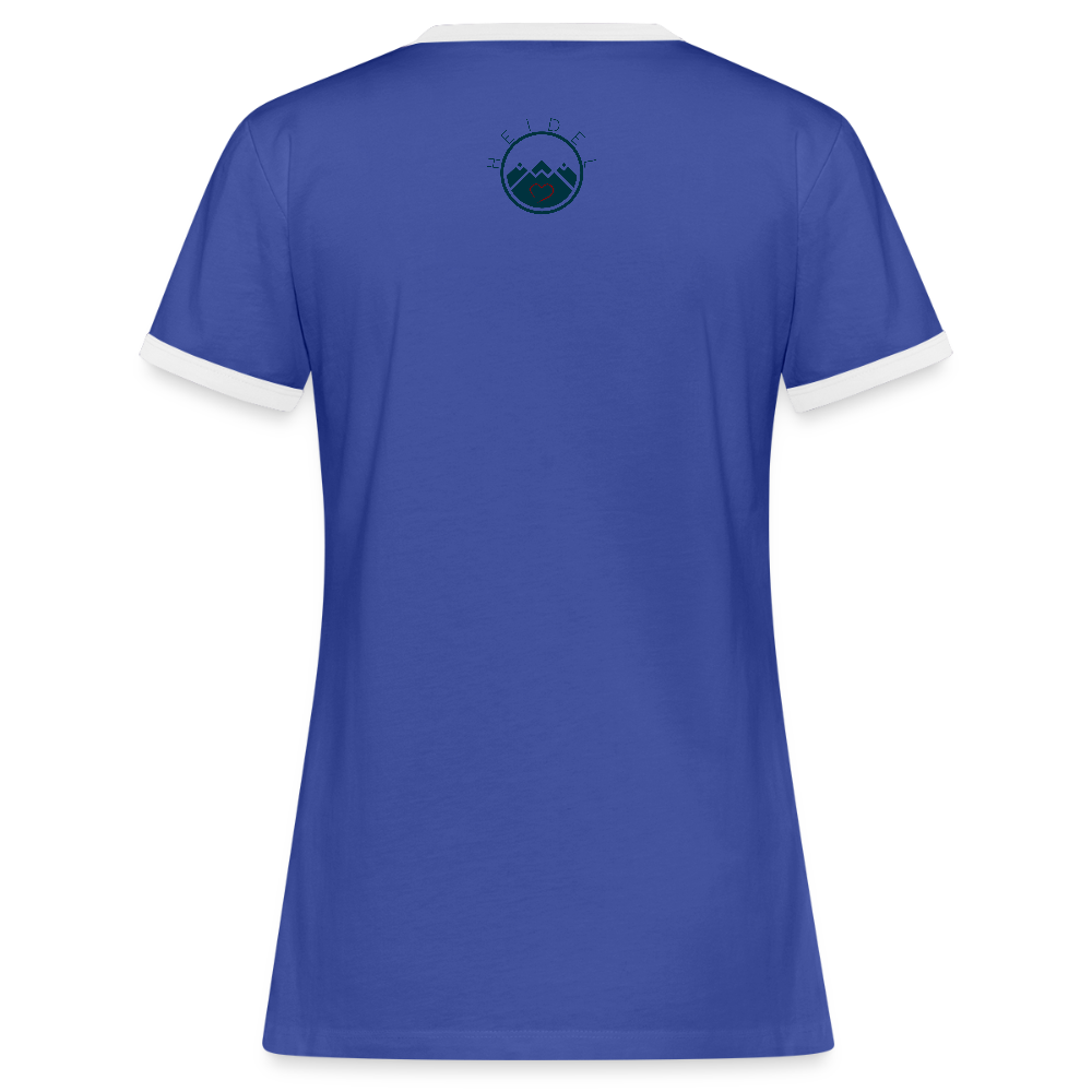 DAMEN KONTRAST SHIRT- ALLA GUT TRANSPARENT - Blau/Weiß