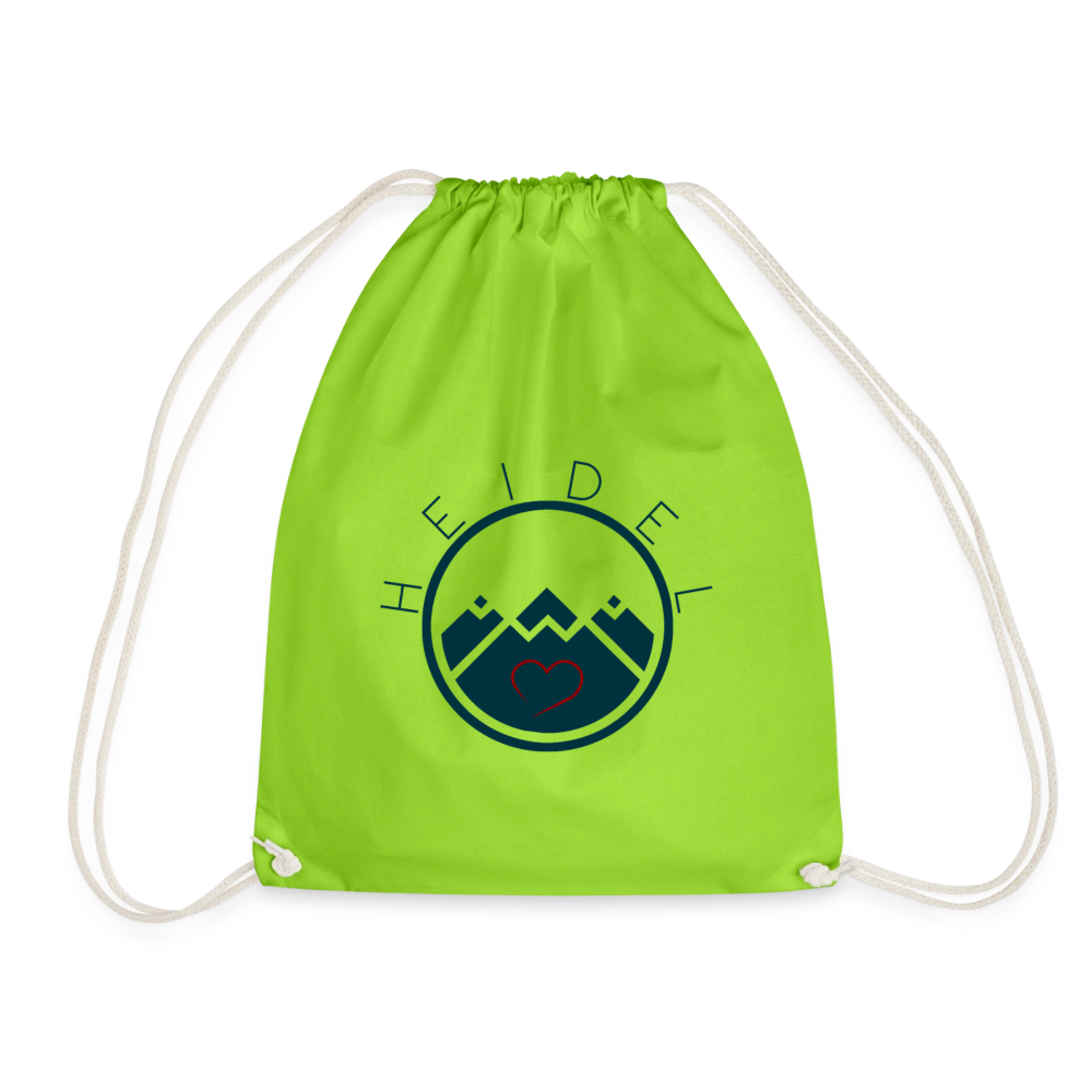TURNBEUTEL - HEIDELSTORE TRANSPARENT - Neongrün