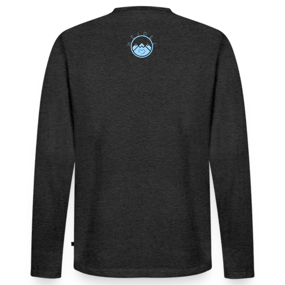 HERREN ORGANIC LANGARM-SHIRT - ALTE BRÜCKE HEIDELBERG DARK - Anthrazit meliert