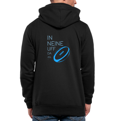 UNISEX HOODIE SCHALKRAGEN - IN NEINE UFF DA ZEIL RUGBY DARK - Schwarz