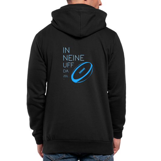 UNISEX HOODIE SCHALKRAGEN - IN NEINE UFF DA ZEIL RUGBY DARK - Schwarz