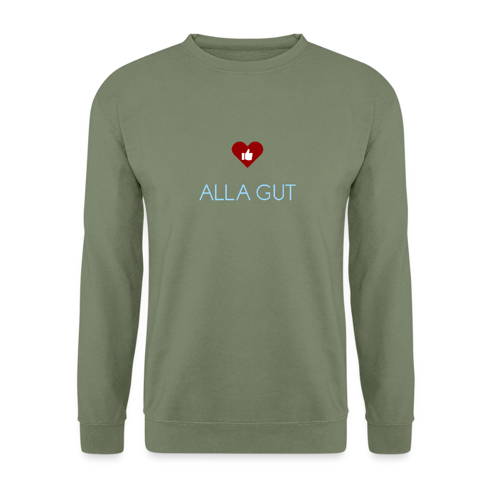 UNISEX SWEATSHIRT - ALLA GUT DARK - Armeegrün