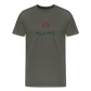 HERREN ORGANIC SHIRT - ALLA MOL TRANSPARENT - Asphalt