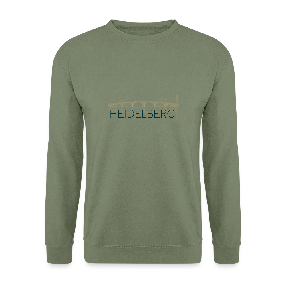 UNISEX SWEATSHIRT  - ALTE BRÜCKE HEIDELBERG TRANSPARENT - Armeegrün
