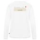 DAMEN ORGANIC LANGARM-SHIRT - HEIDELBERGER SCHLOSS DAHÄM (DESIGN HINTEN) TRANSPARENT - Weiß