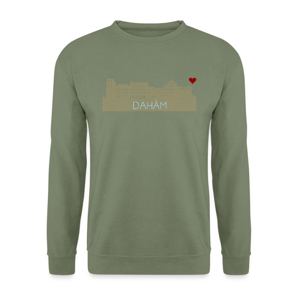 UNISEX SWEATSHIRT - HEIDELBERGER SCHLOSS DAHÄM DARK - Armeegrün