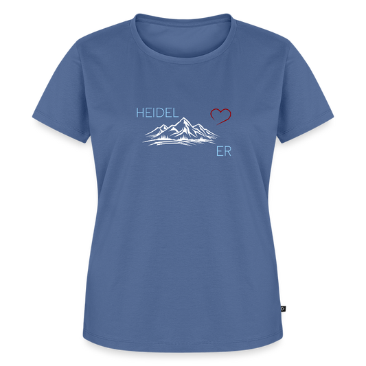 DAMEN ORGANIC SHIRT - HEIDEL(BERG)ER DARK - Taubenblau