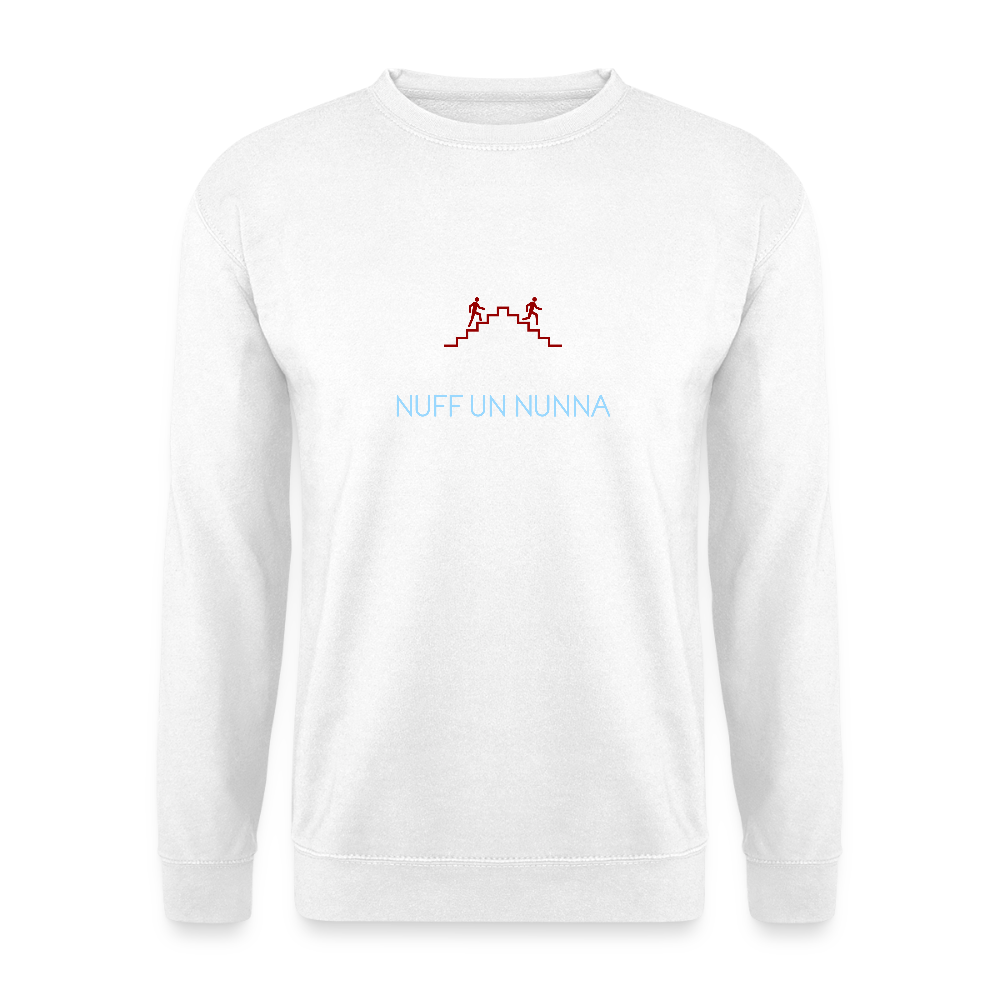 UNISEX SWEATSHIRT - NUFF UN NUNNA DARK - Weiß