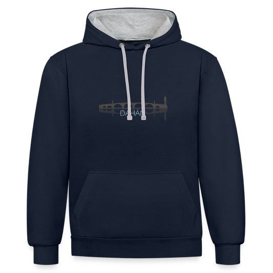UNISEX HOODIE - ALTE BRÜCKE DAHÄM DARK - Navy/Grau meliert