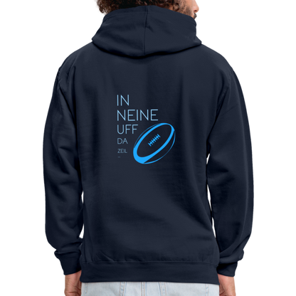 UNISEX HOODIE - IN NEINE UFF DA ZEIL RUGBY DARK - Navy/Grau meliert