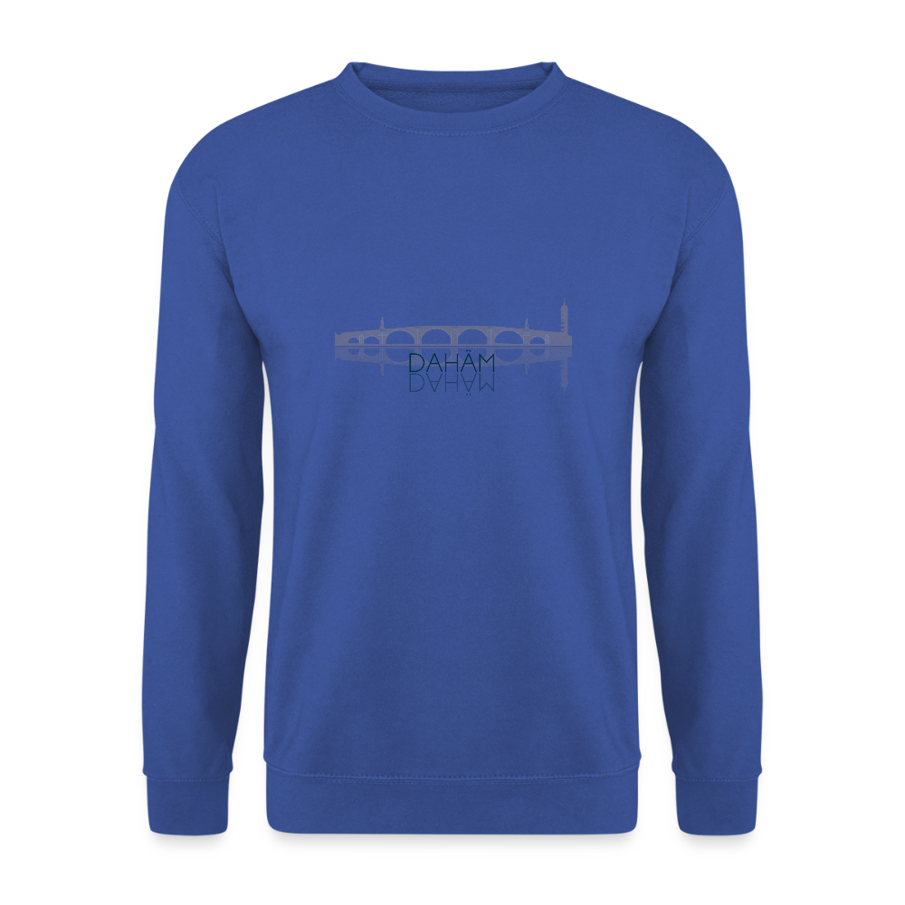 UNISEX SWEATSHIRT - ALTE BRÜCKE DAHÄM TRANSPARENT - Royalblau