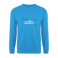 UNISEX SWEATSHIRT - HEIDEL(BERG)ER  MIT HERZ TRANSPARENT - Meeresblau