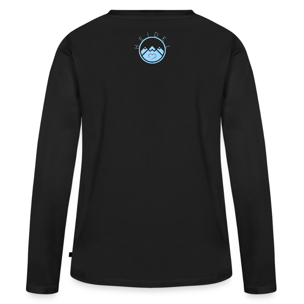 DAMEN ORGANIC LANGARM-SHIRT - HEIDELBERGER SCHLOSS DAHÄM DARK - Schwarz